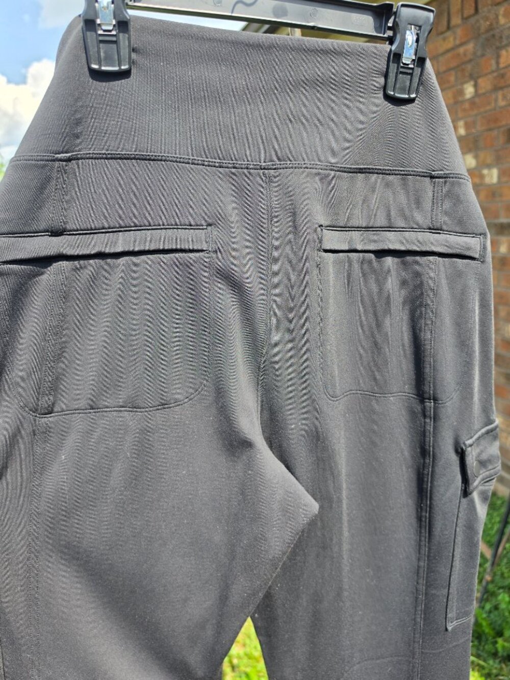 Athleta Pants Womens 1X Black Delancey Straight Cargo Utility Hiking Active